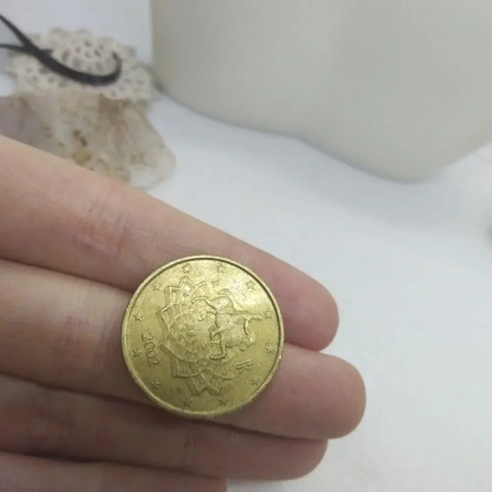 2002‎ Euro 50 cent piece gold coin